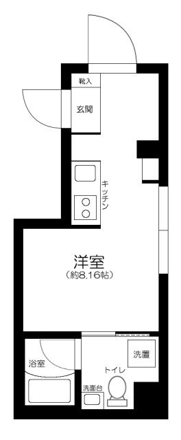 目黒区下目黒のマンションの間取り