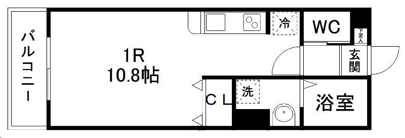 ルミナス五橋の間取り