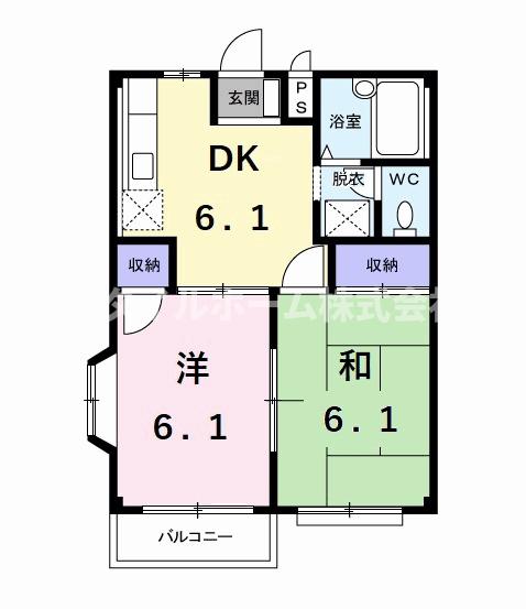 エルディム元揮Ａの間取り