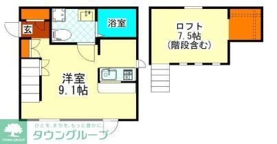 横浜市金沢区柴町のアパートの間取り