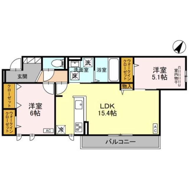 高石市西取石のアパートの間取り