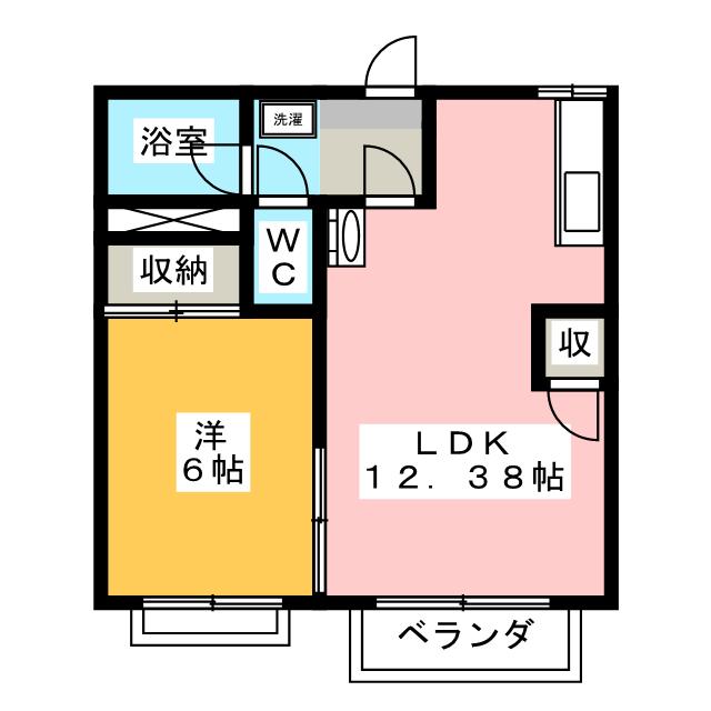 コーポラス川越サウスプラトウＢの間取り