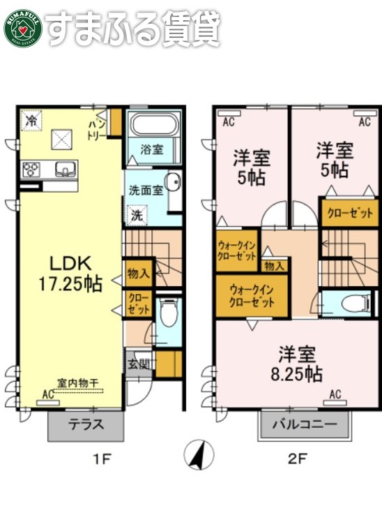 クオーレ小山の間取り