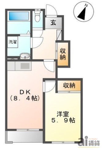 東村山市恩多町のアパートの間取り