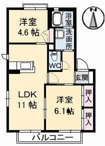 さぬき市志度のアパートの間取り