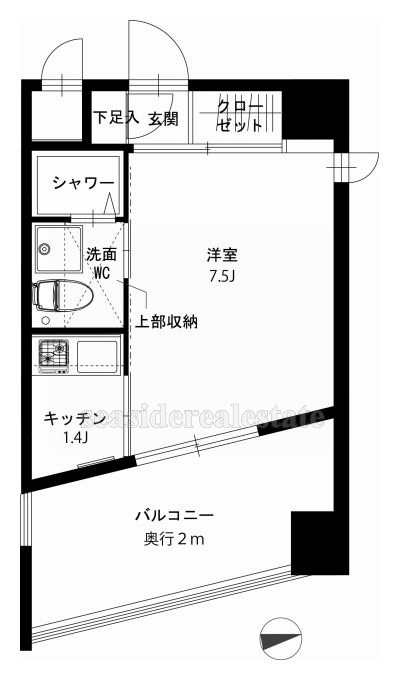 オーパス西新の間取り