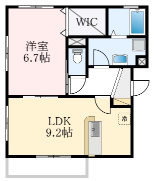 堺市中区深井水池町のマンションの間取り