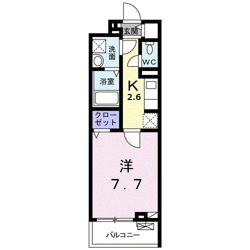 【枚方市樋之上町のアパートの間取り】