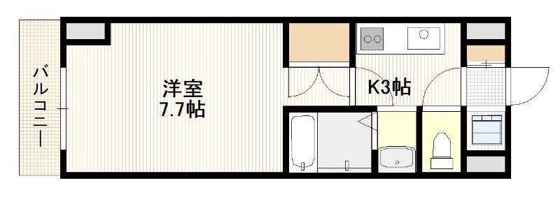 廿日市市宮内のマンションの間取り