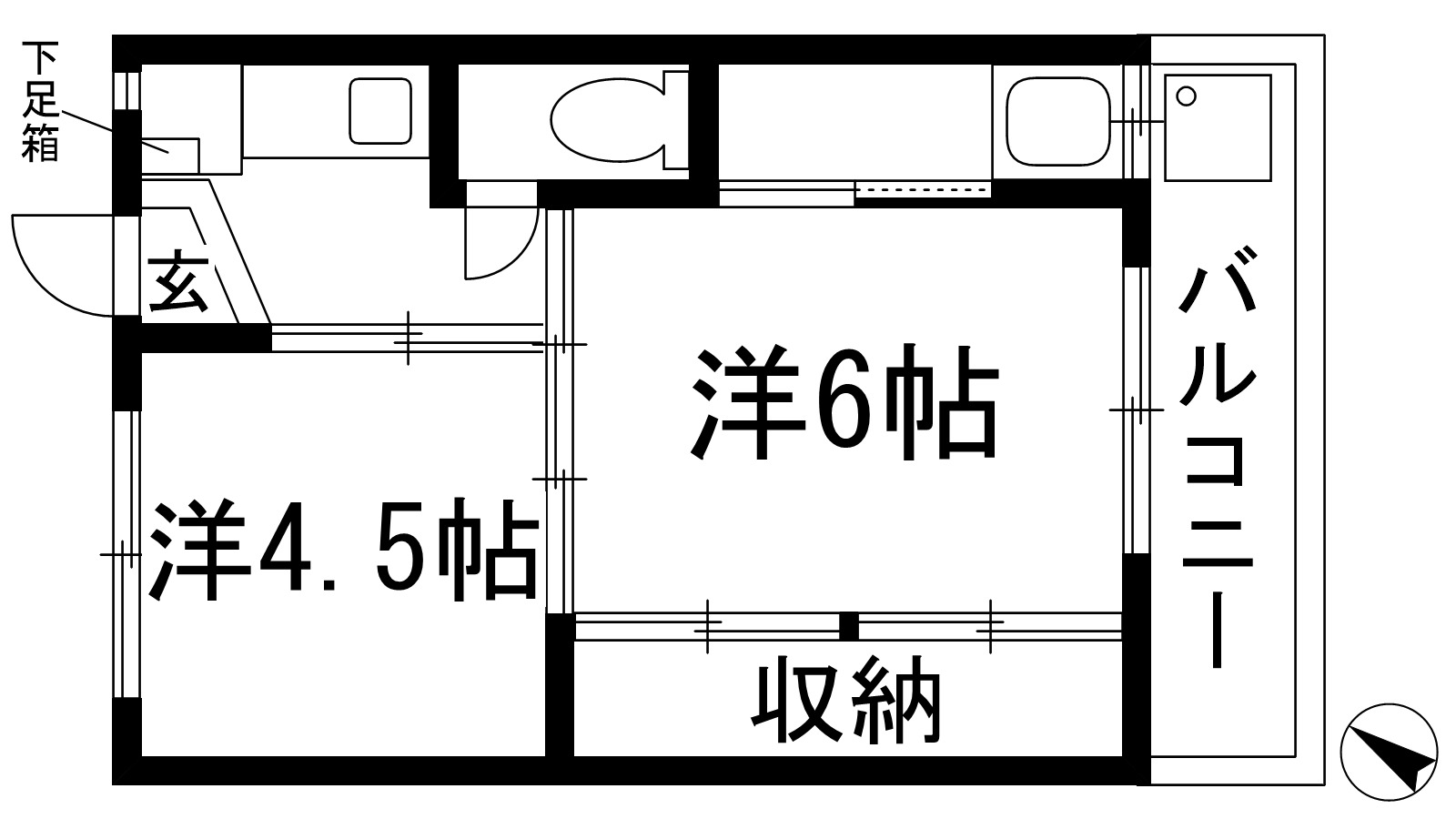 伊丹市鴻池のマンションの間取り