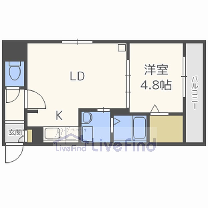 札幌市南区澄川三条のマンションの間取り