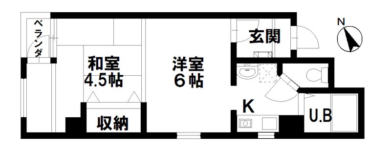 クレセント野町の間取り