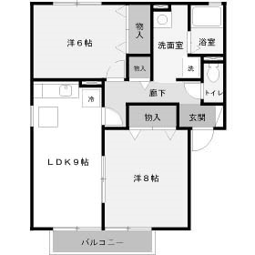 群馬県高崎市中豊岡町（アパート）の賃貸物件の間取り