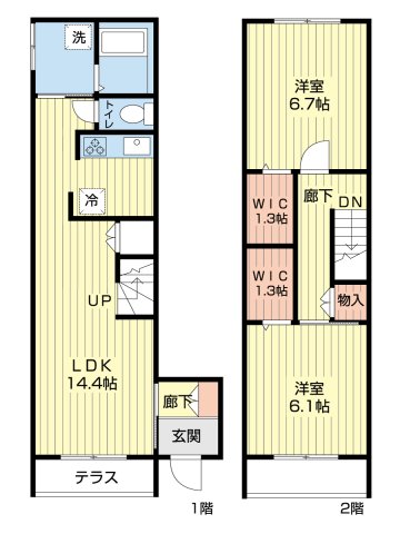 Avenir上福岡の間取り