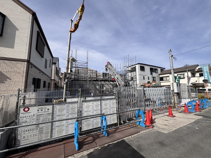 建物外観　建築中