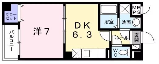 ヴィラ フォンテーヌ 桂川の間取り写真