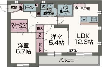 バーディ豊田IIの間取り写真
