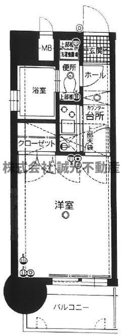地下鉄七隈線 渡辺通駅 徒歩18分 14階建 築32年の間取り写真