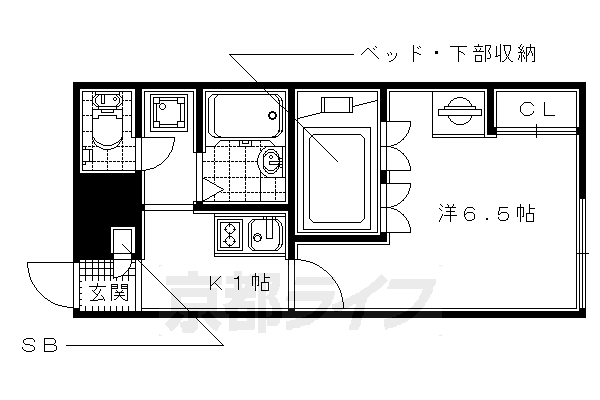 ＪＲ奈良線 長池駅 徒歩10分 2階建 築20年の間取り写真
