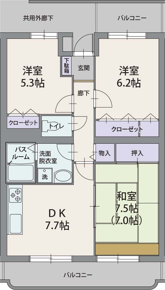 アウローラ上香貫の間取り