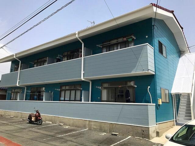 熊本市南区近見のアパートの建物外観