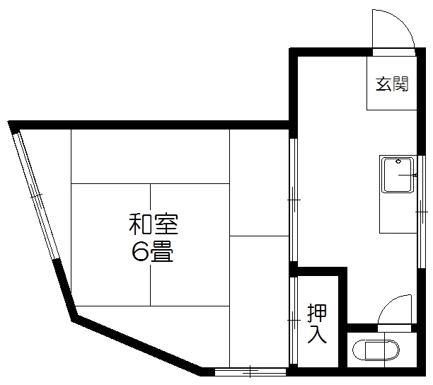 ハイツ三の間取り