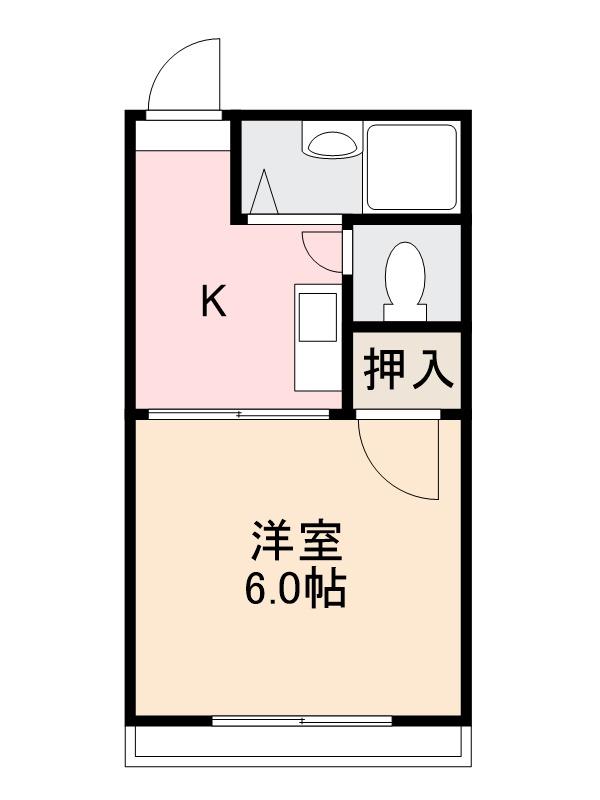 高松市田村町のマンションの間取り