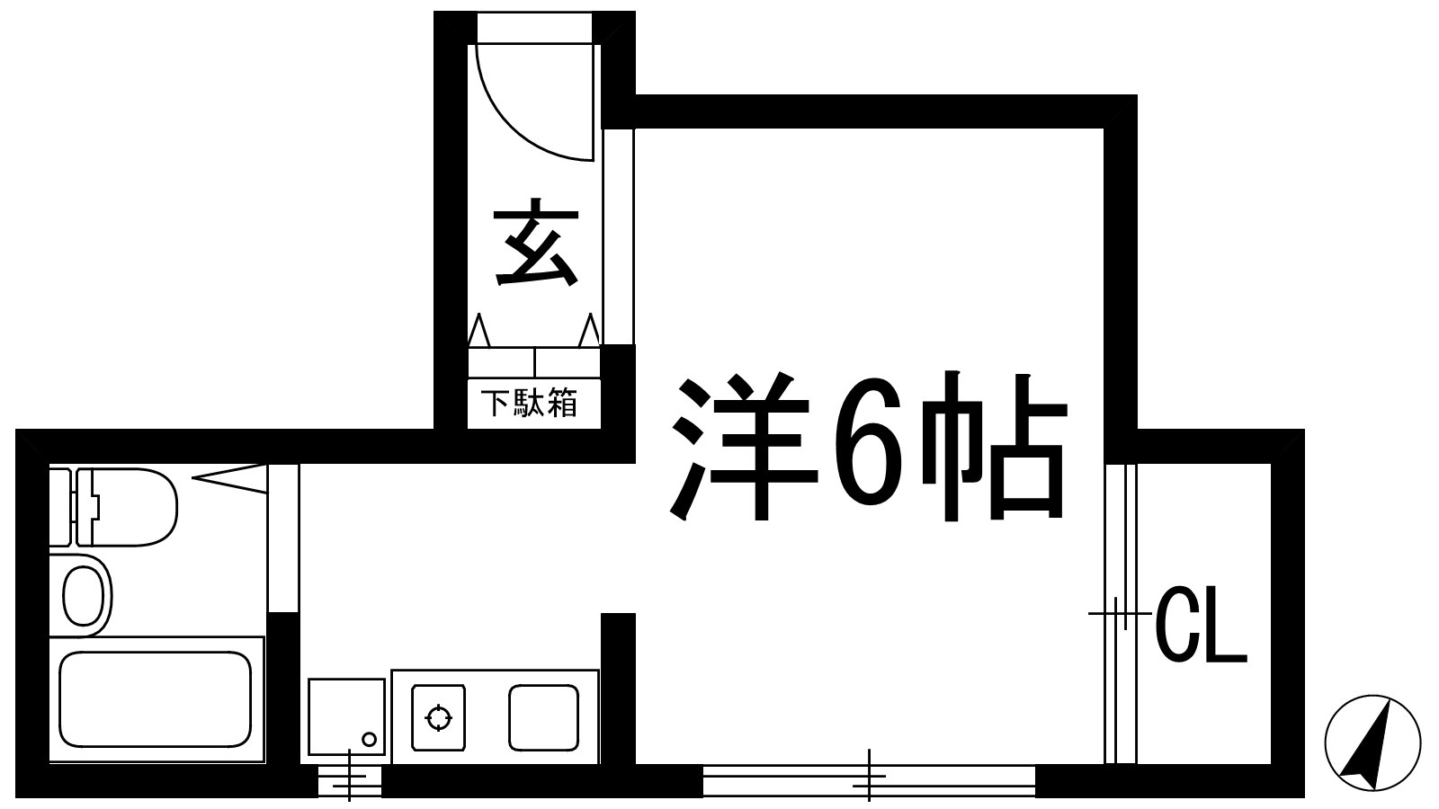 FKハイツ大和の間取り