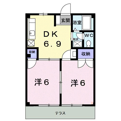 ニューシティ大内Ａの間取り