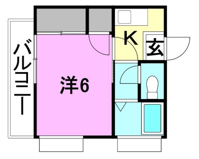 松山市余戸東のマンションの間取り