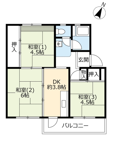 【ＵＲ橿原の間取り】