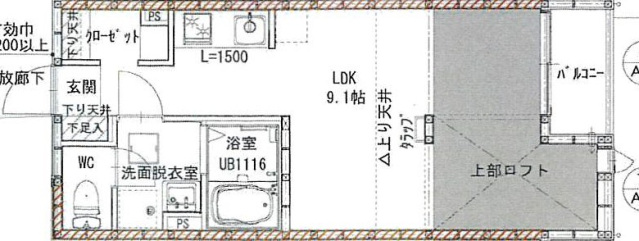 M Terrace江波二本松の間取り