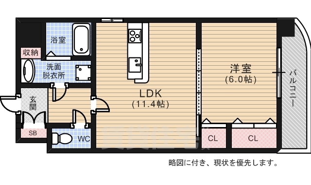 ビリオネアS竹屋の間取り