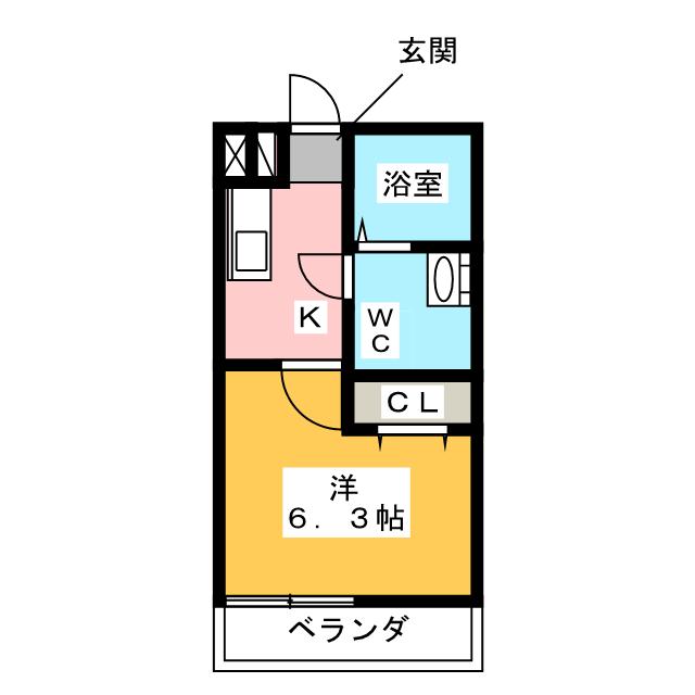 ＣＲＡＳＴＩＮＥ中島　Ｓｔａ．の間取り