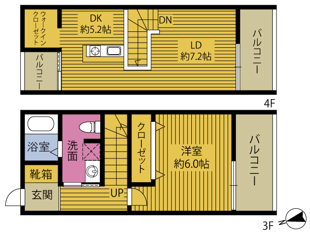 ＲＥＧＩＮＡ南大分駅前の間取り