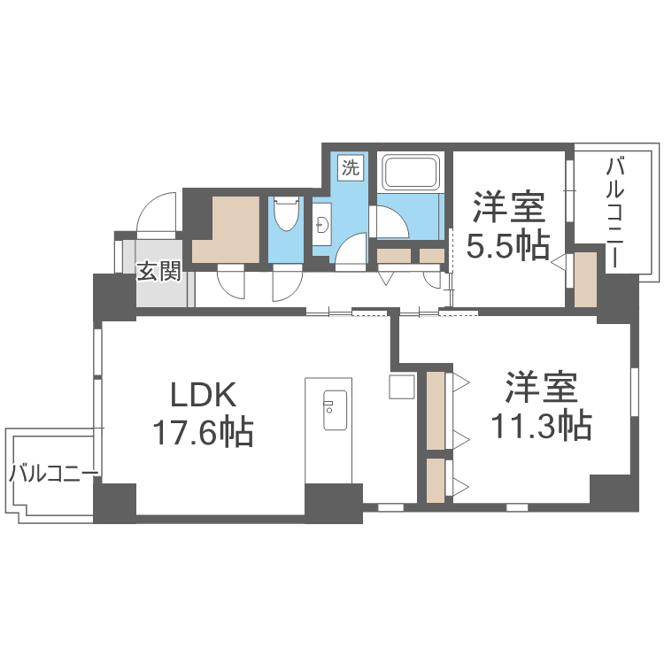 ＳＯＬＥｉＬ　六本松の間取り