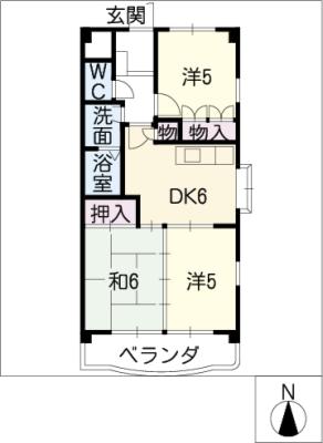 セントラルハイツ中平の間取り