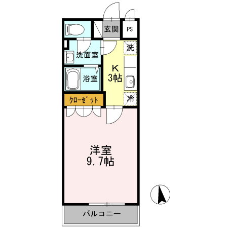 シャランテ橘IIの間取り