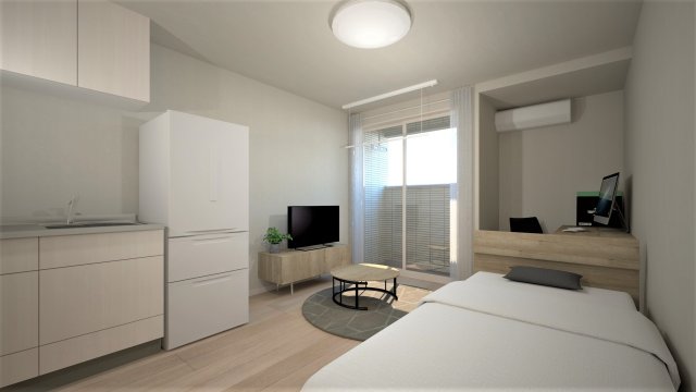 居室・リビング　本画像はAIにて加工した画像になります。実際には家具の配置は