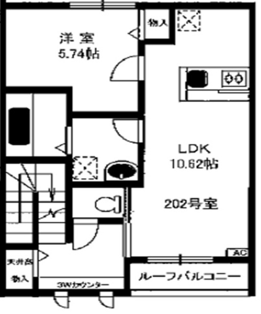 Ｐａｒｋ　Ｈｅｉｍ　Ａｓａｈｉ　IIIの間取り