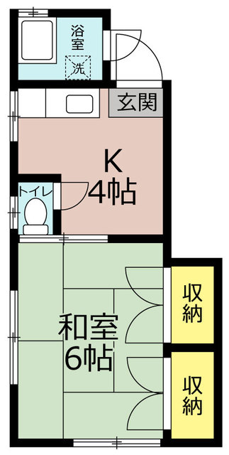 日立市相賀町のアパートの間取り