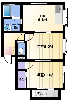 グリーンハイツヒロタカDの間取り