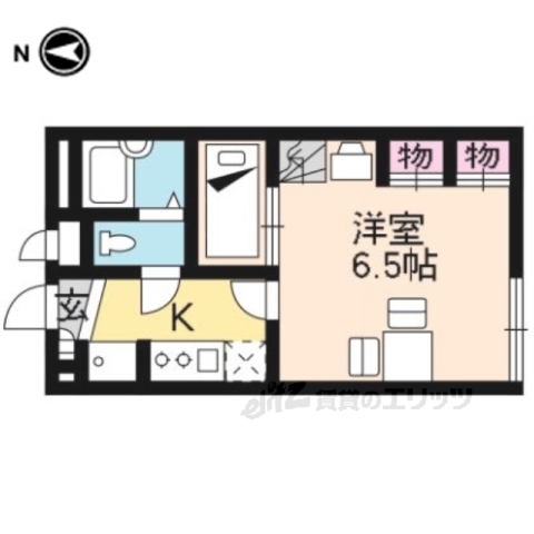 レオパレス京都鷹峯の間取り写真