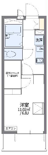 レオパレス花見通の間取り