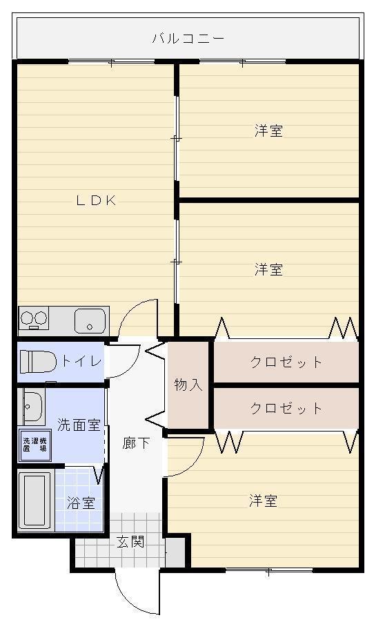 サンヒルズマンション（観音寺）の間取り