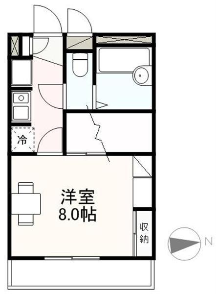 高松市木太町のアパートの間取り