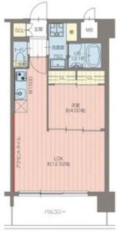 東大阪市下小阪のマンションの間取り