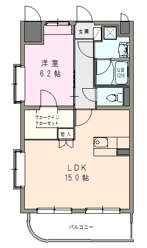 高砂市曽根町のマンションの間取り