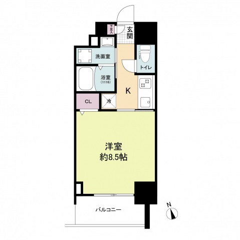 CASSIA河原町平和大通の間取り