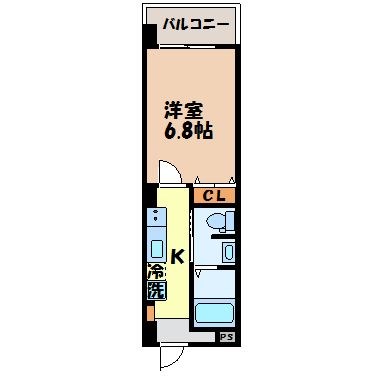 グランアズール浦上（目覚町）の間取り